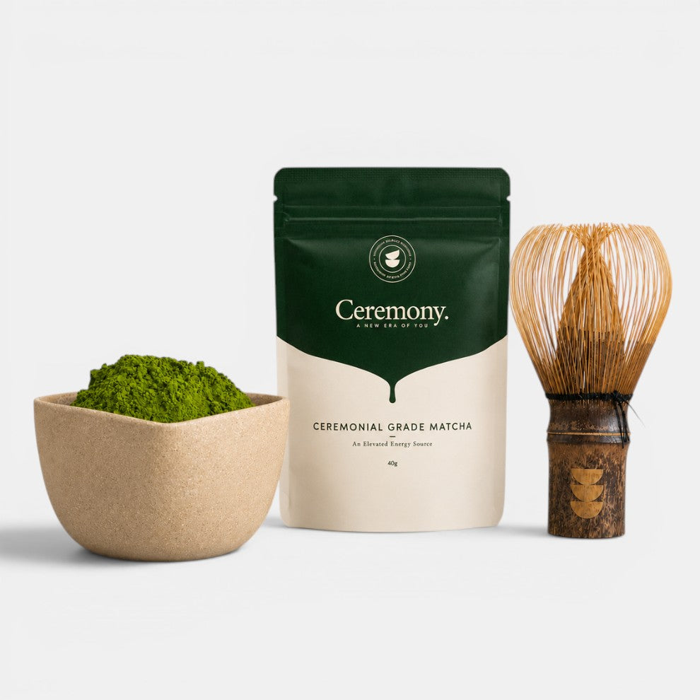 Ceremony Matcha Starter Kit (Matcha, Tea Bowl & Whisk)