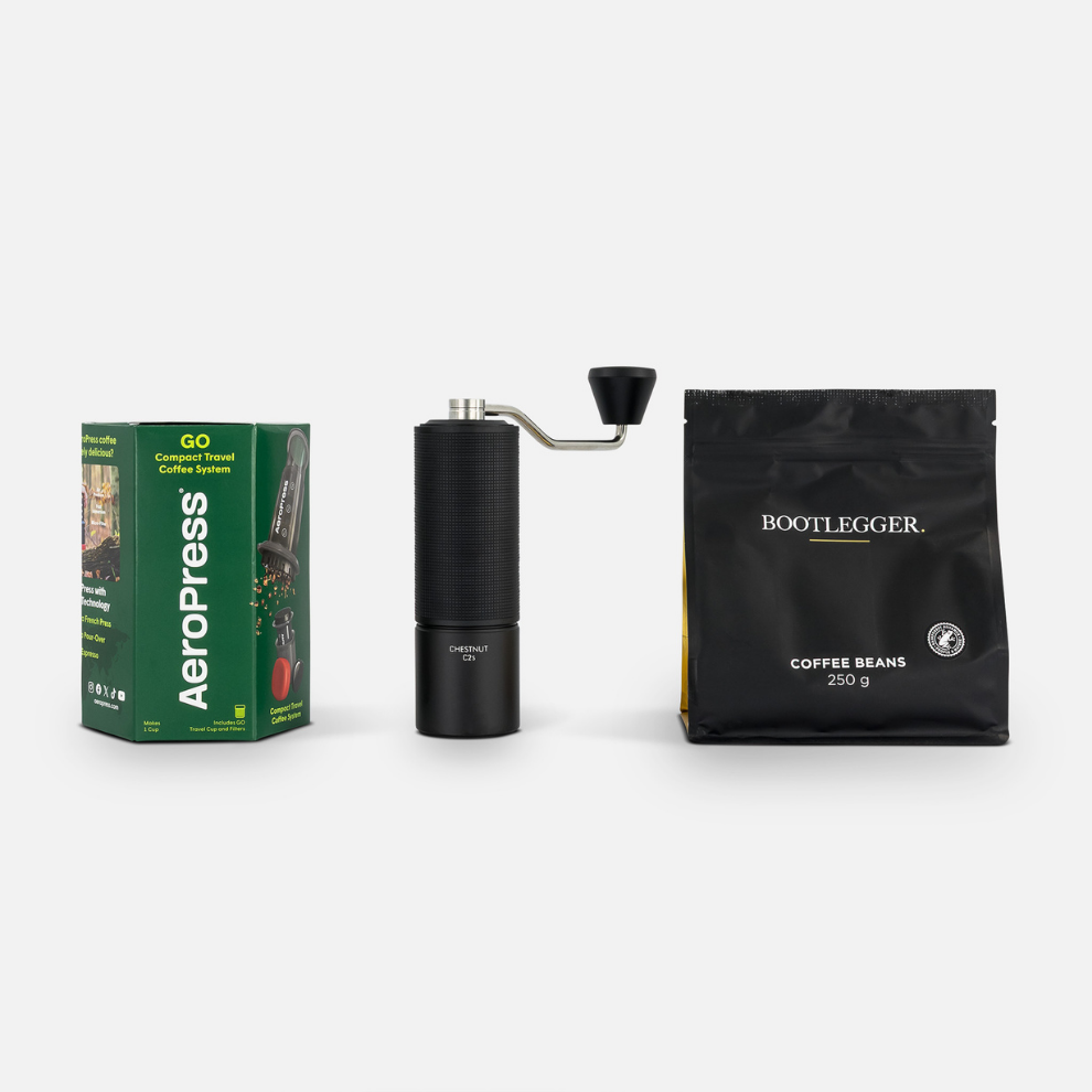 Aeropress Go + C2S Hand Grinder + FREE 250g Coffee Beans