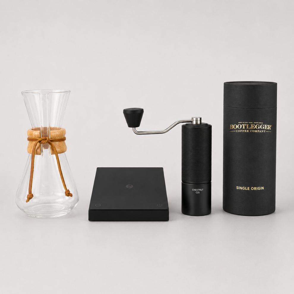 Chemex 3 Cup + Scale + Grinder+ Single Origin