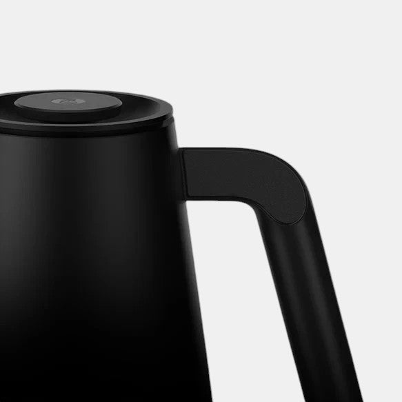 Bootlegger Coffee Timemore Fish Pro electric control kettle in matte black with a sleek ergonomic handle