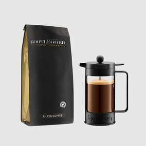 Bodum Bean 3 cup French Press + 500g Filter coffee